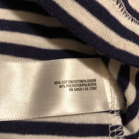 Old Navy Womens Navy Blue&White Striped “Perfect Henley” Short Sleeve Top Size S - Picture 7 of 12